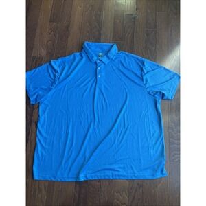 Pro Tour CoolPlay‎ Golf Shirt Mens Polo Size 4X Bright Blue Breathable
